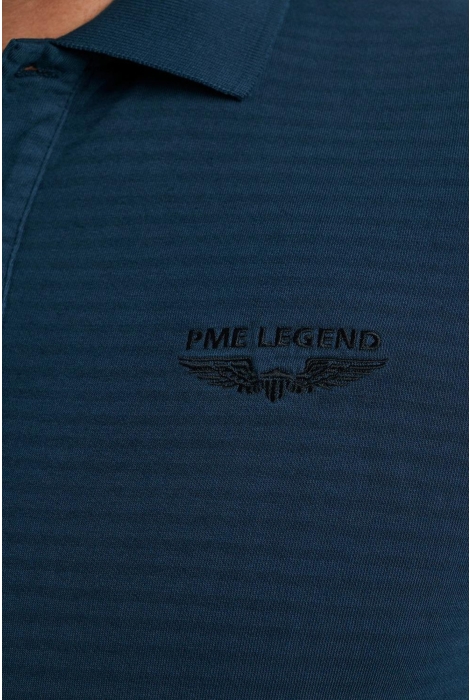 PME legend long sleeve polo subtle stripe