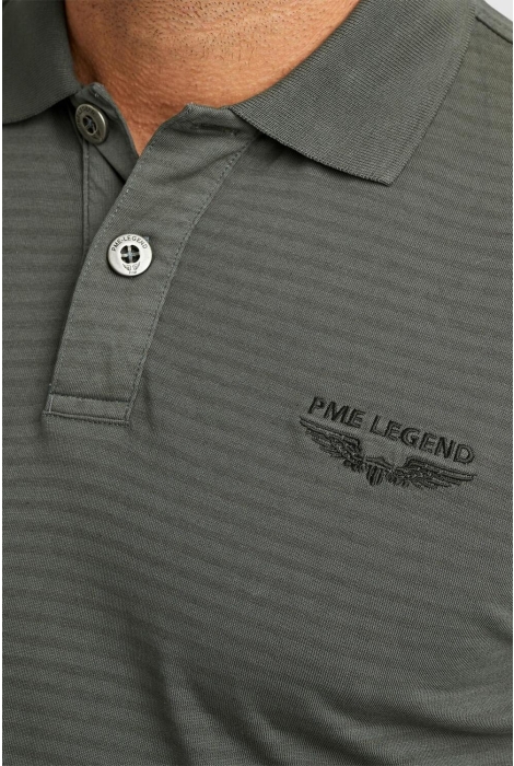 PME legend long sleeve polo subtle stripe