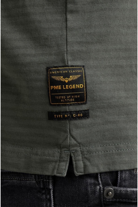 PME legend long sleeve polo subtle stripe