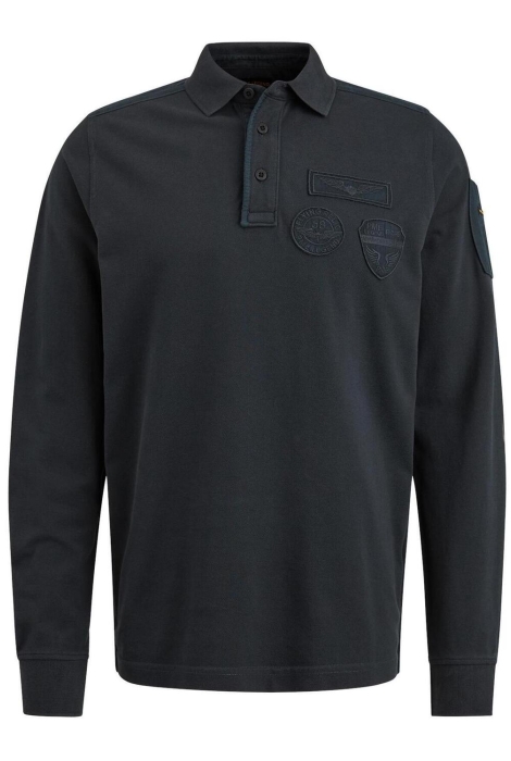 PME legend long sleeve polo rugged pique garm