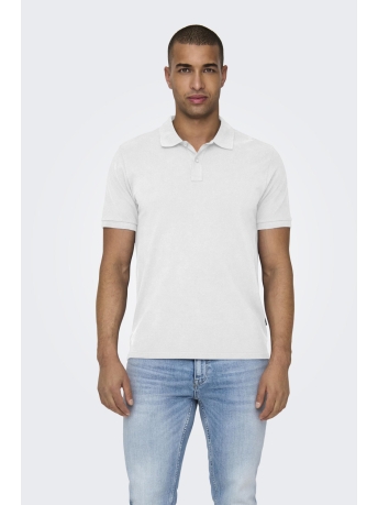 Only & Sons Polo ONSTRAY SLIM SS POLO NOOS 22029044 WHITE