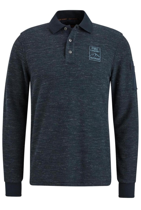 PME legend long sleeve polo slub boucle