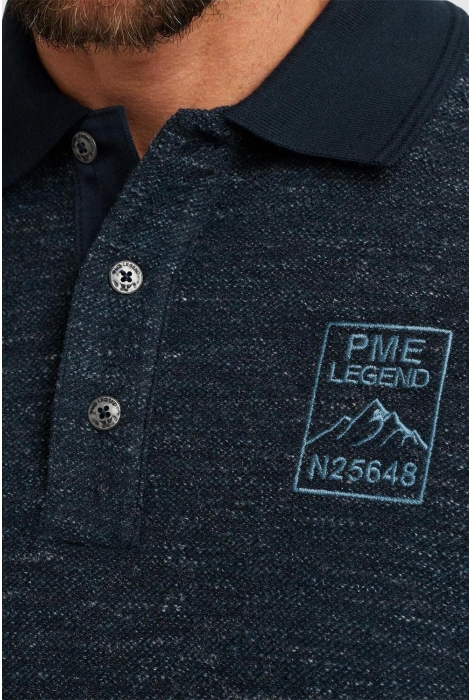 PME legend long sleeve polo slub boucle