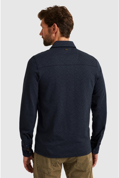 PME legend long sleeve polo jacquard jersey