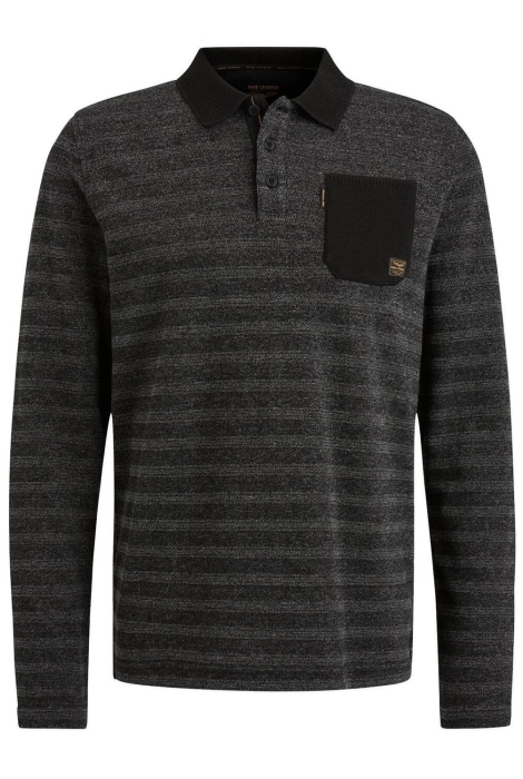 PME legend long sleeve polo jacquard pique