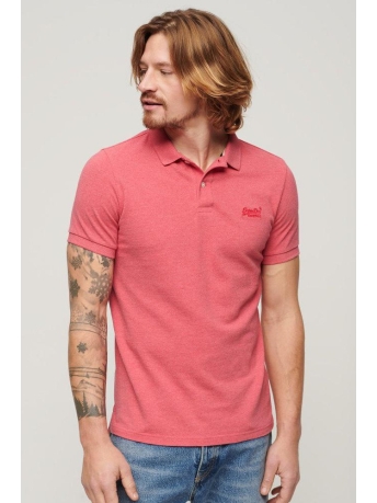 Superdry Polo CLASSIC PIQUE POLO M1110343A 9VS PUNCH PINK MARL