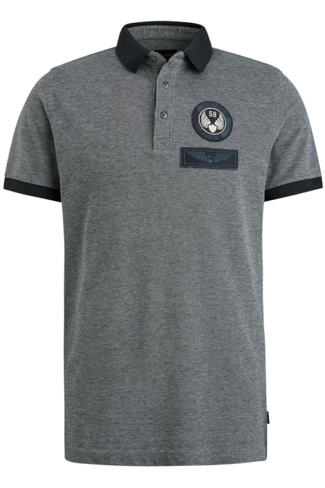 PME legend short sleeve polo two tone pique