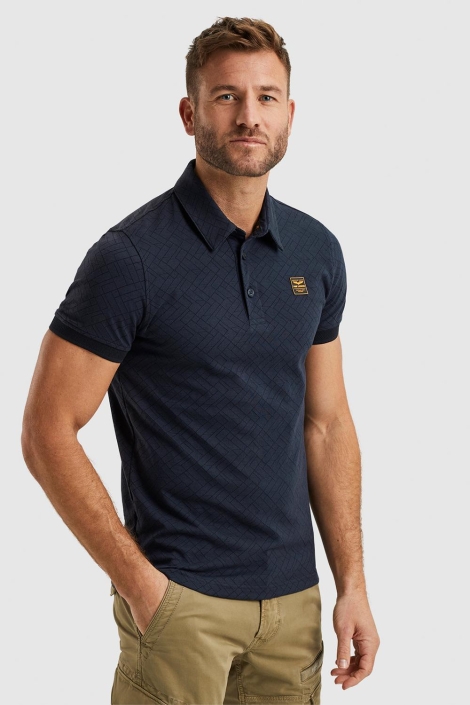 PME legend short sleeve polo jacquard jersey