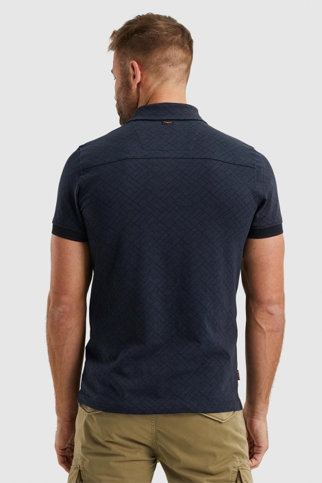 PME legend short sleeve polo jacquard jersey