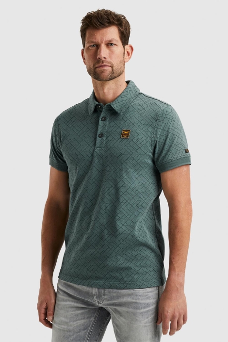 PME legend short sleeve polo jacquard jersey