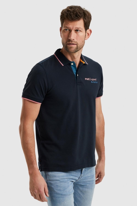 PME legend short sleeve polo stretch pique