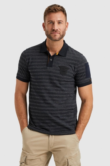 PME legend Polo POLO SHIRT WITH STRIPE PATTERN PPSS2403856 5281