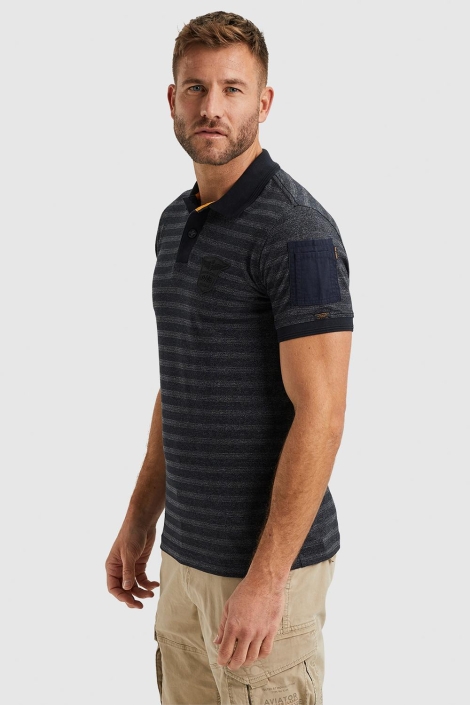 PME legend short sleeve polo jacquard pique