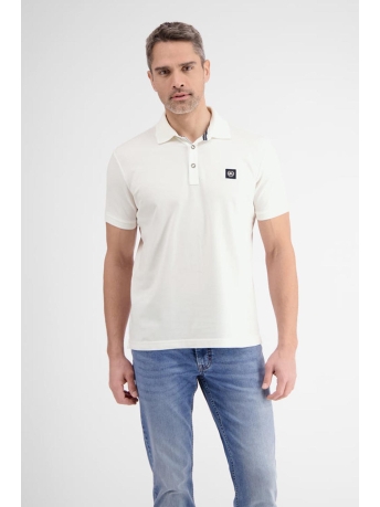 Lerros Polo POLO MET STRETCH GEHALTE 2453261 103 Broken White