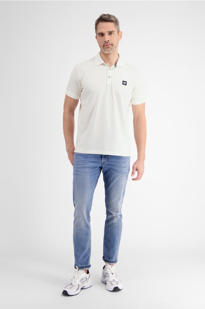 POLO MET STRETCH GEHALTE 2453261 103 Broken White