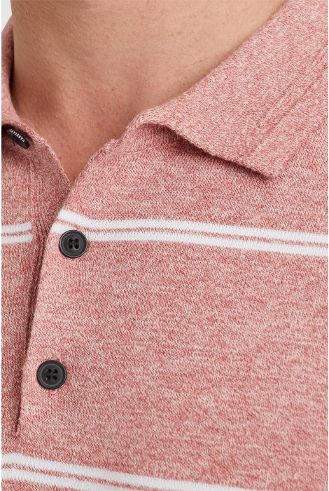 Vanguard short sleeve polo cotton linen ble