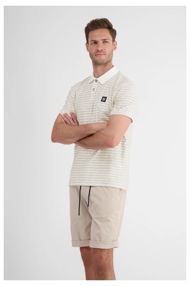 GESTREEPT POLO SHIRT 2463289 103 Broken White