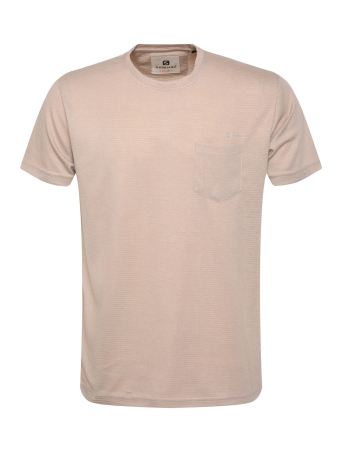 Gabbiano T-shirt T SHIRT MET BORSTZAK 14021 01 beige