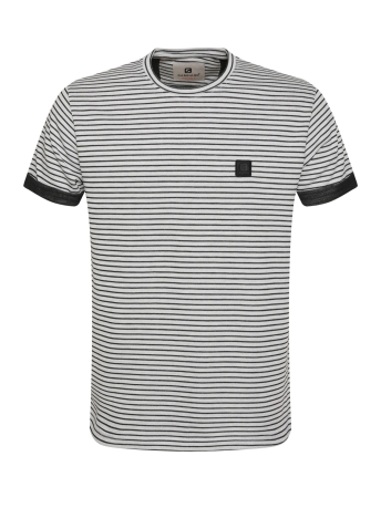 Gabbiano T-shirt T SHIRT MET STREPEN 14022 101 white