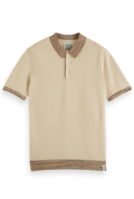 Scotch & Soda structure knitted polo