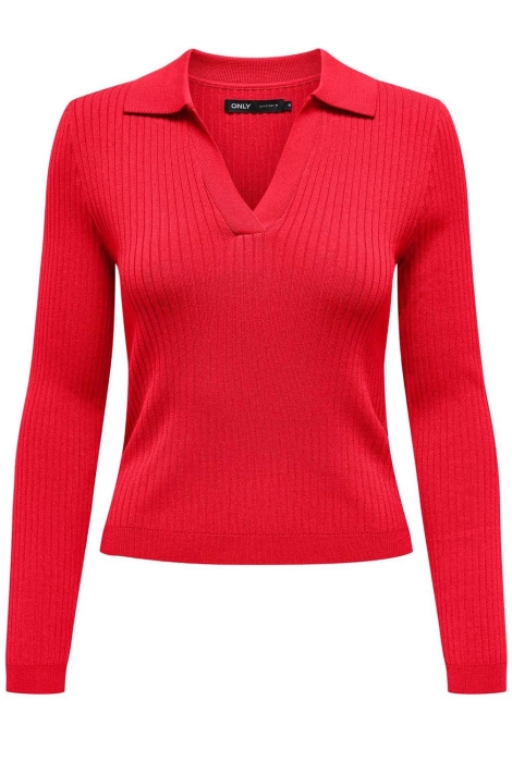 Only onlkaya ls polo v-neck pullover ex