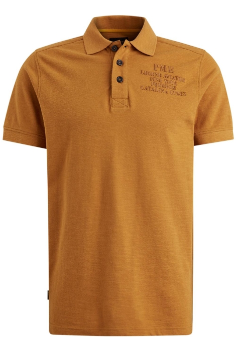 PME legend short sleeve polo pique slub