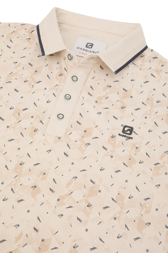 POLO MET PRINT 234549 1002 sand