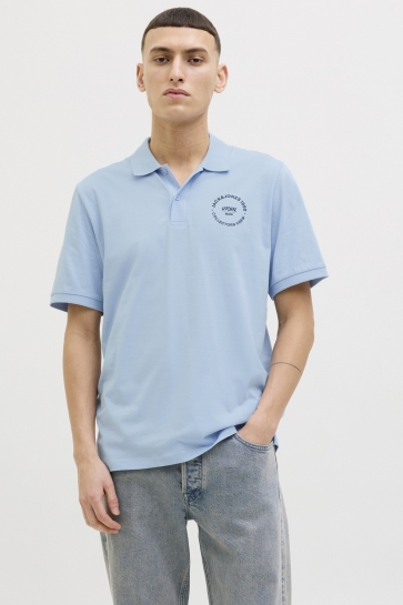 Jack & Jones Polo JJSIMON POLO SS 12269299 Chambray Blue