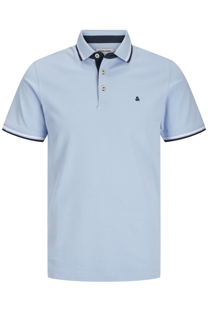 JJEPAULOS POLO SS NOOS 12136668 Chambray Blue/PLAY