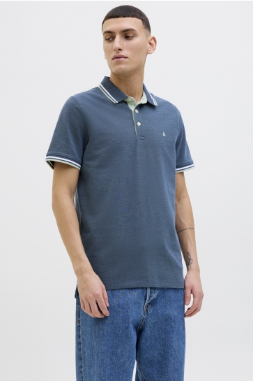 Jack & Jones Polo JJEPAULOS POLO SS NOOS 12136668 OCEANVIEW/PLAY