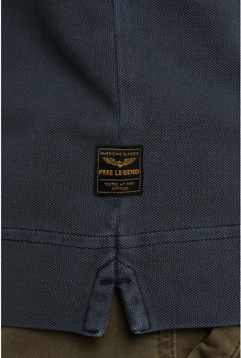 PME legend long sleeve polo pique garment dye