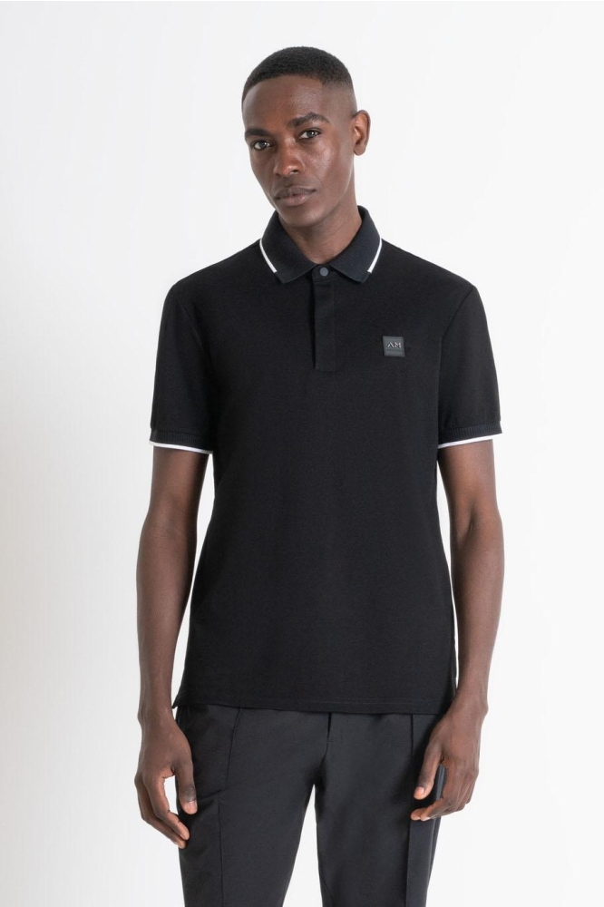 POLO REGUAR FIT MMKS02427 FA100083 9000 BLACK