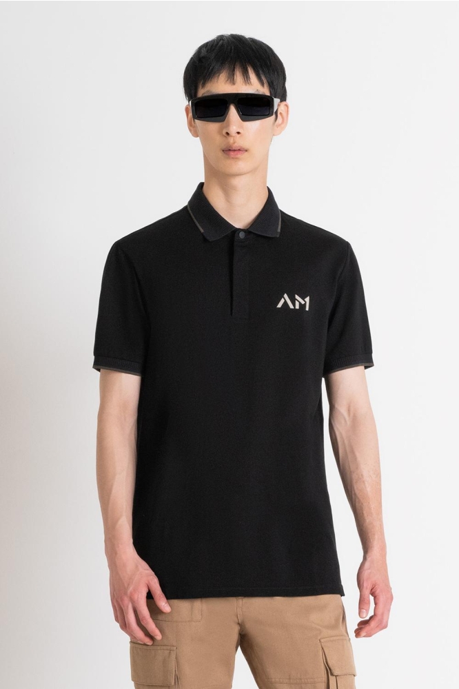 POLO REGULAR FIT MMKS02430 FA100083 9000 BLACK