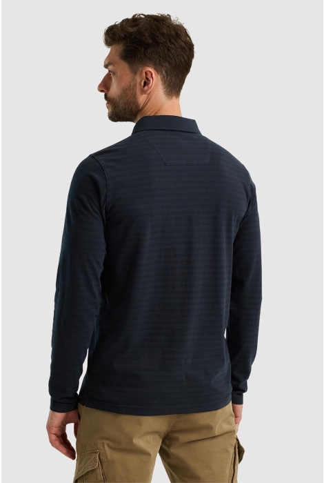 PME legend long sleeve polo subtle stripe