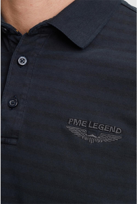 PME legend long sleeve polo subtle stripe