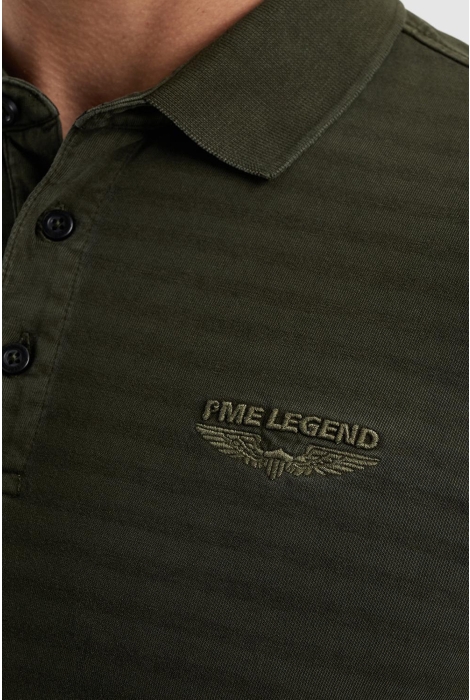 PME legend long sleeve polo subtle stripe