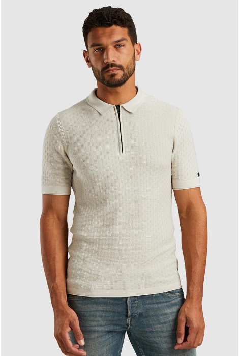 Cast Iron short sleeve polo cotton modal