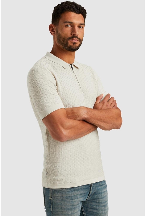 Cast Iron short sleeve polo cotton modal