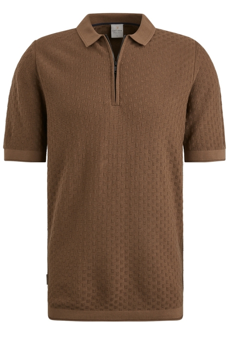 Cast Iron short sleeve polo cotton modal