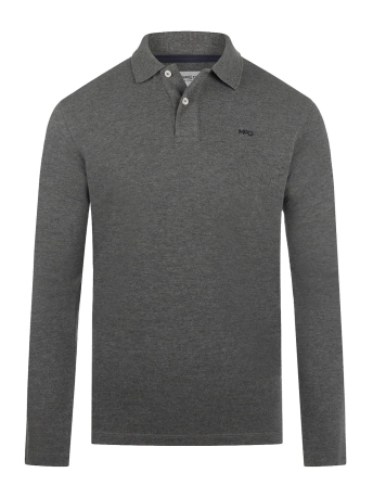 McGregor Polo LONG SLEEVE POLO MM242 9003 01 1203 Dark Grey Melange