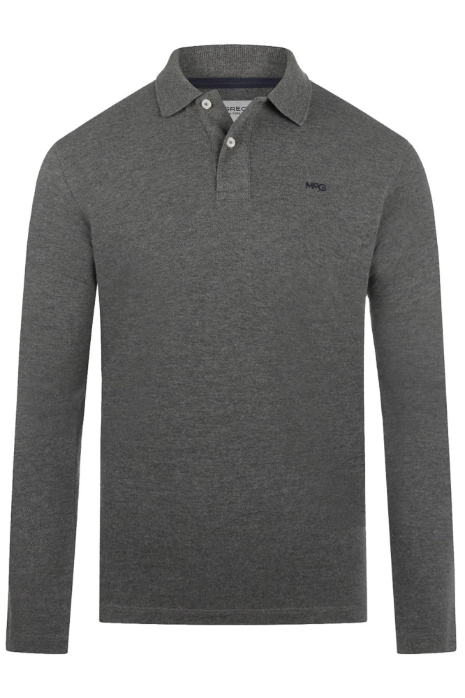 LONG SLEEVE POLO MM242 9003 01 1203 Dark Grey Melange