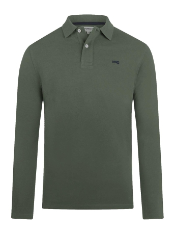 McGregor Polo LONG SLEEVE POLO MM242 9003 01 5107 Dark Sage