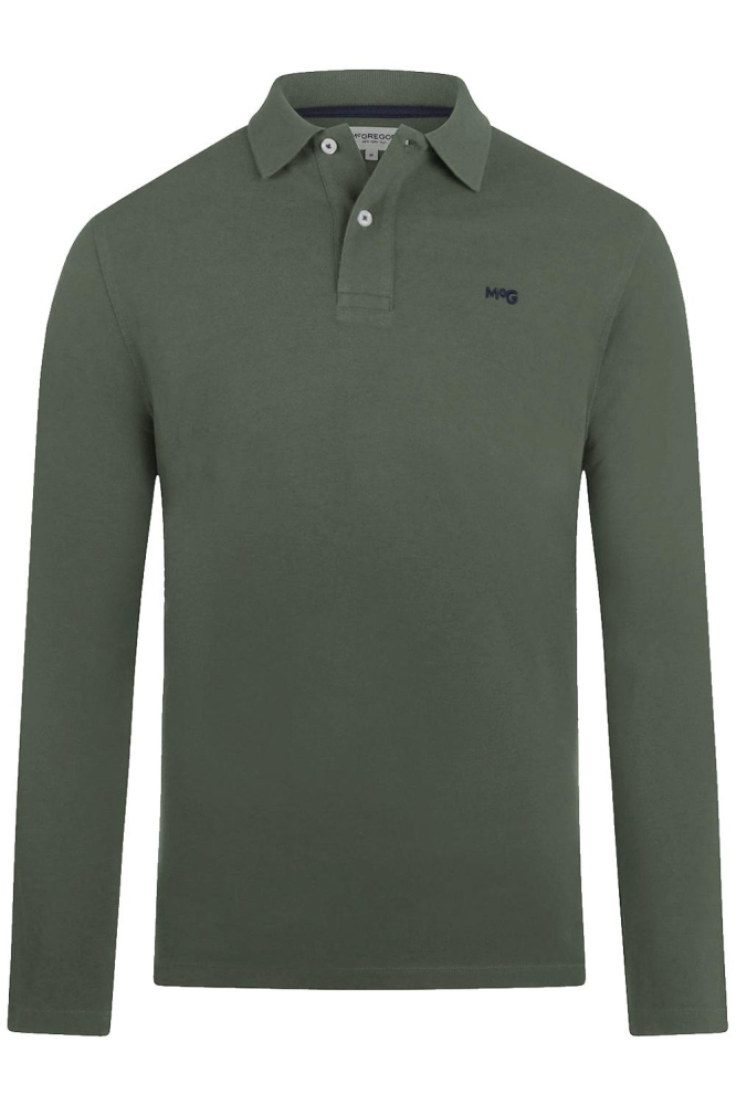 LONG SLEEVE POLO MM242 9003 01 5107 Dark Sage