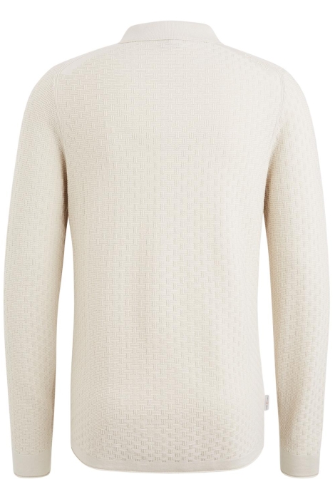 Cast Iron long sleeve polo cotton modal