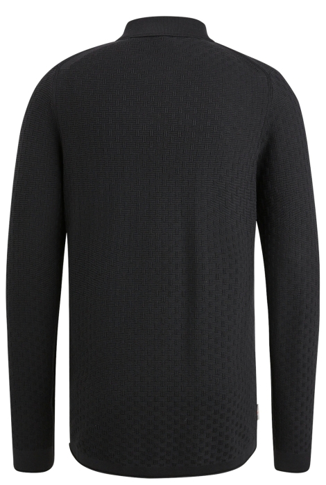 Cast Iron long sleeve polo cotton modal