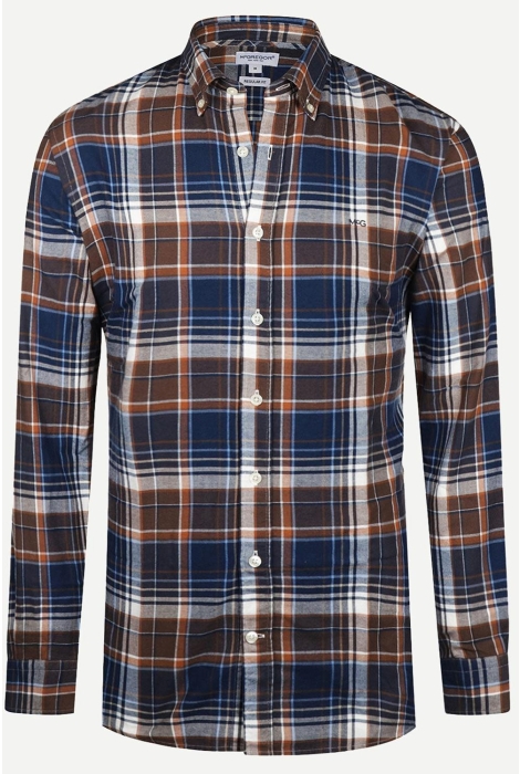 McGregor light flannel multi check shirt