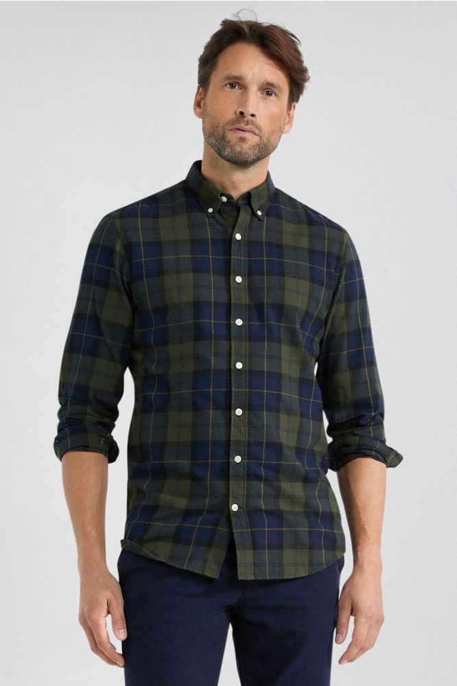 BIG CHECK SHIRT MM242 6001 13 5005 PINE GREEN