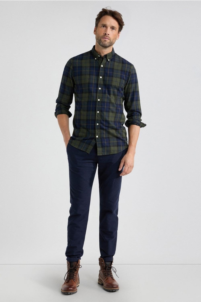 BIG CHECK SHIRT MM242 6001 13 5005 PINE GREEN