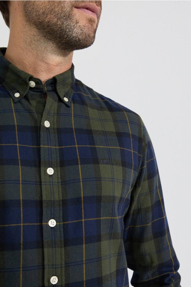 BIG CHECK SHIRT MM242 6001 13 5005 PINE GREEN