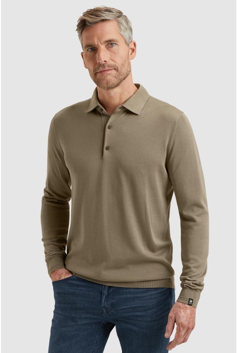 Vanguard long sleeve polo cotton modal